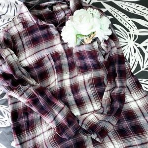 Red and blue flannel